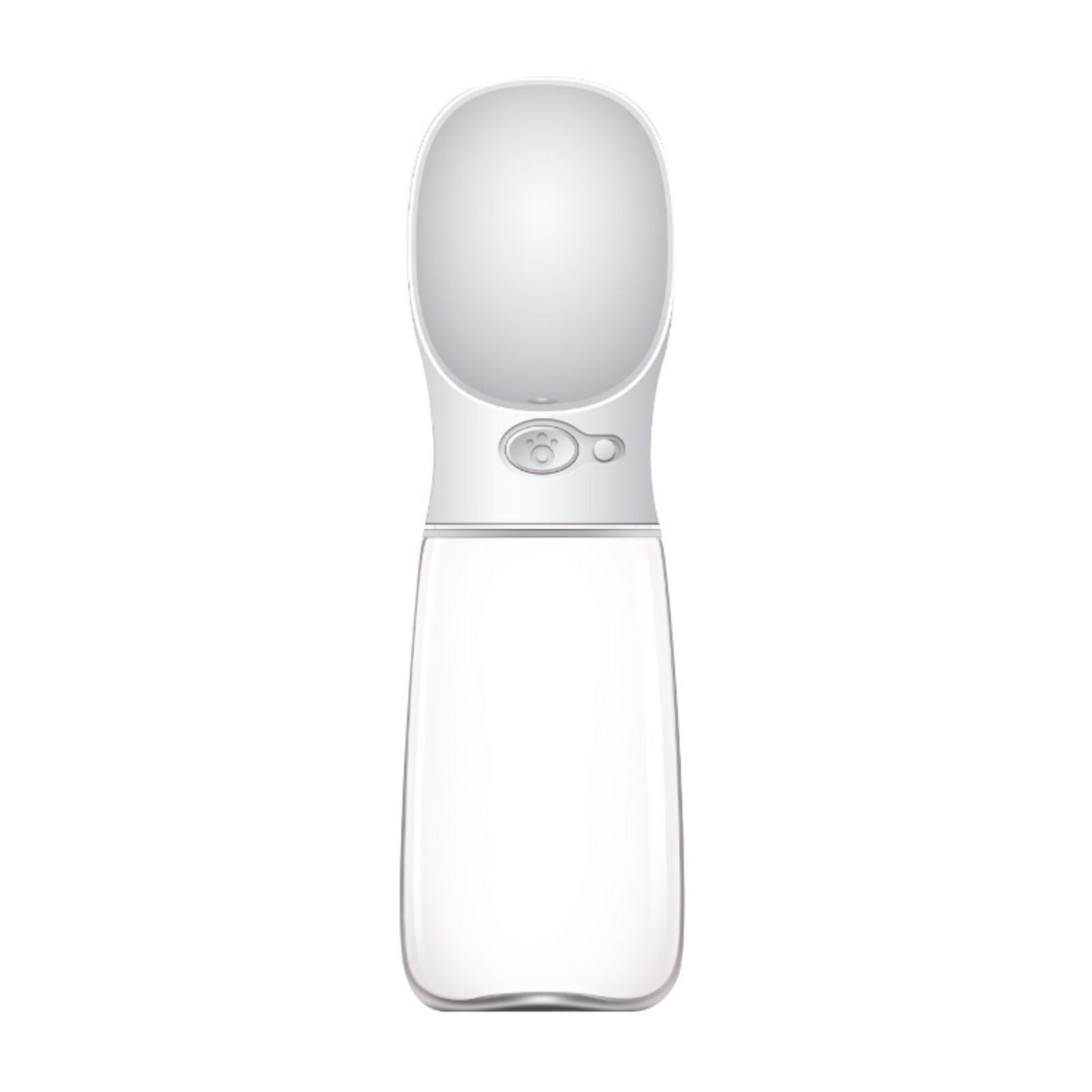 YES4PETS 550ml Portable Pet Dog Puppy Cat Drinking Mug Water Feeder Bottle Valve Travel Bottle White