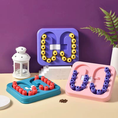 YES4PETS Dog Interactive Slide Square Toy Fun Pet Puppy Smart Training Treat Hiding Game Toys Slow Feed Anti Gulp