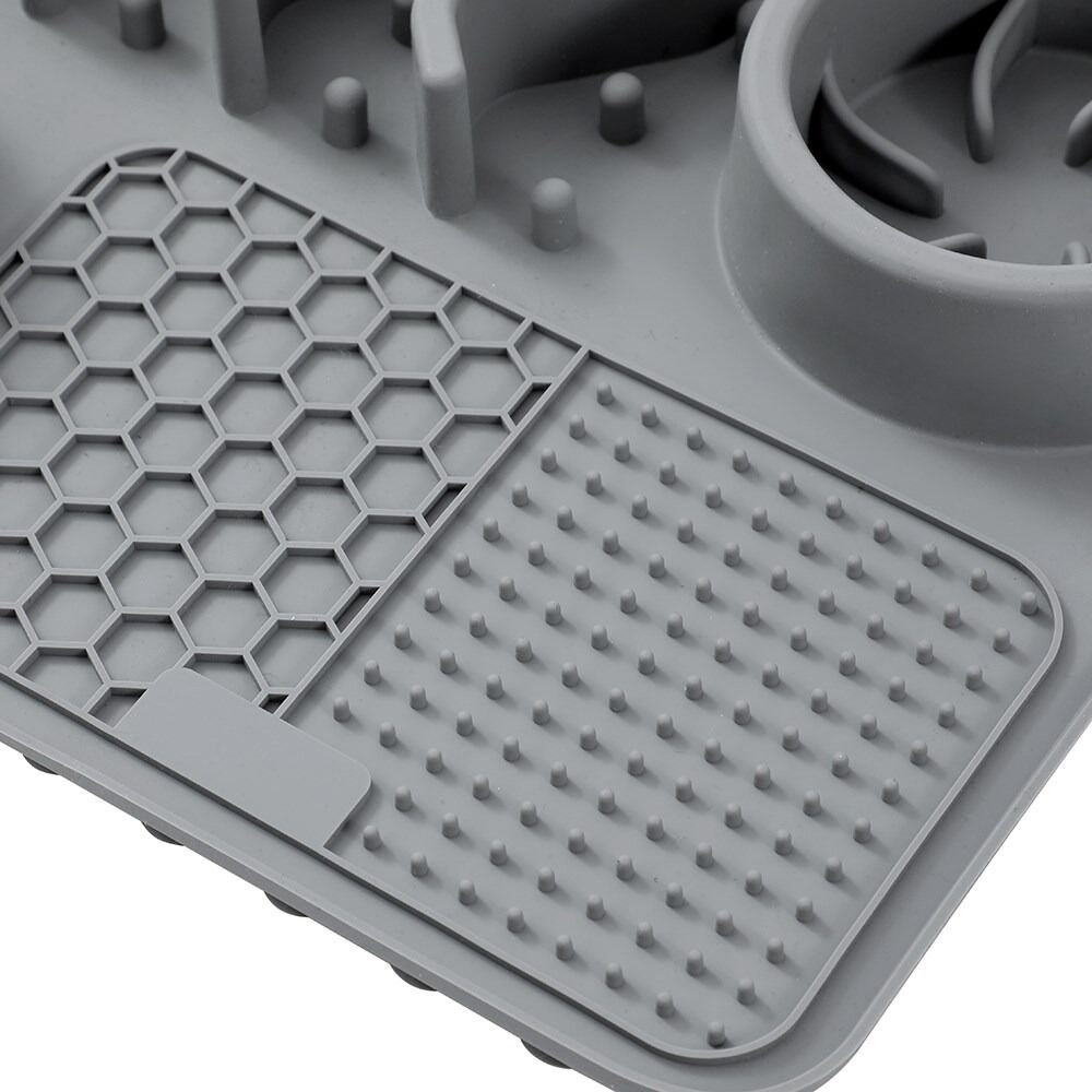 Pet Food Placemat Slow Feed Waterproof Leakproof Feeder Mat Non Slip Floor