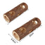 YES4PETS 20CM Hideout Mouse Tube Toy Burrows Animals Cage Wooden Hamster Tunnel for Rats