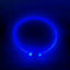 YES4PETS Medium 55CM LED Dog Collar USB Rechargeable Night Glow Flashing Light Up Safety Pet Collars-3 Lighting Modes