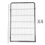 YES4PETS  4 Panel 120 cm Heavy Duty Pet Dog Cat Rabbit Exercise Extension Playpen Puppy Rabbit Fence