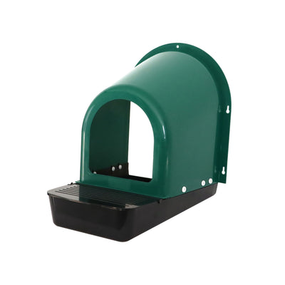 YES4PETS Large Green Roll Out Nesting Box for Chickens with Egg Collection Tray and Wall Mount