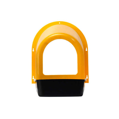 YES4PETS Large Yellow Roll Out Nesting Box for Chickens with Egg Collection Tray and Wall Mount