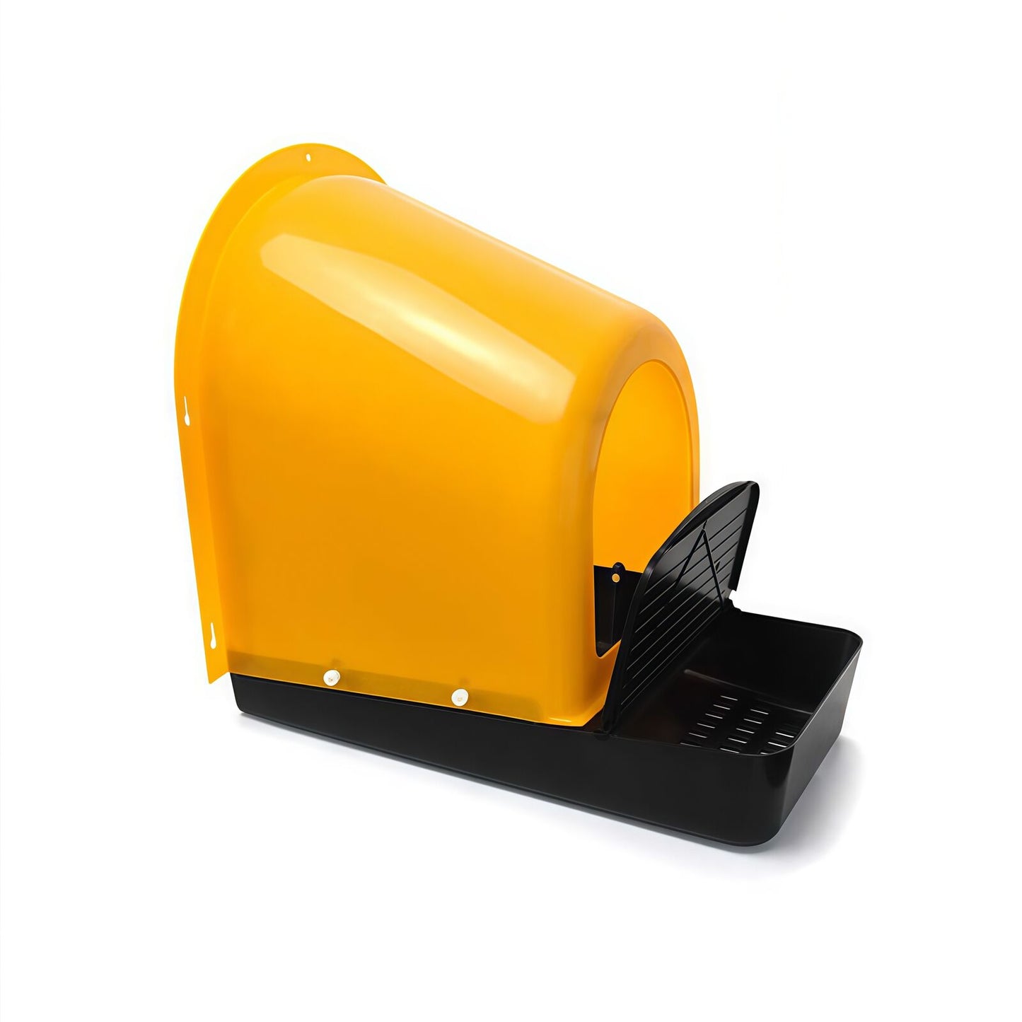 YES4PETS Large Yellow Roll Out Nesting Box for Chickens with Egg Collection Tray and Wall Mount