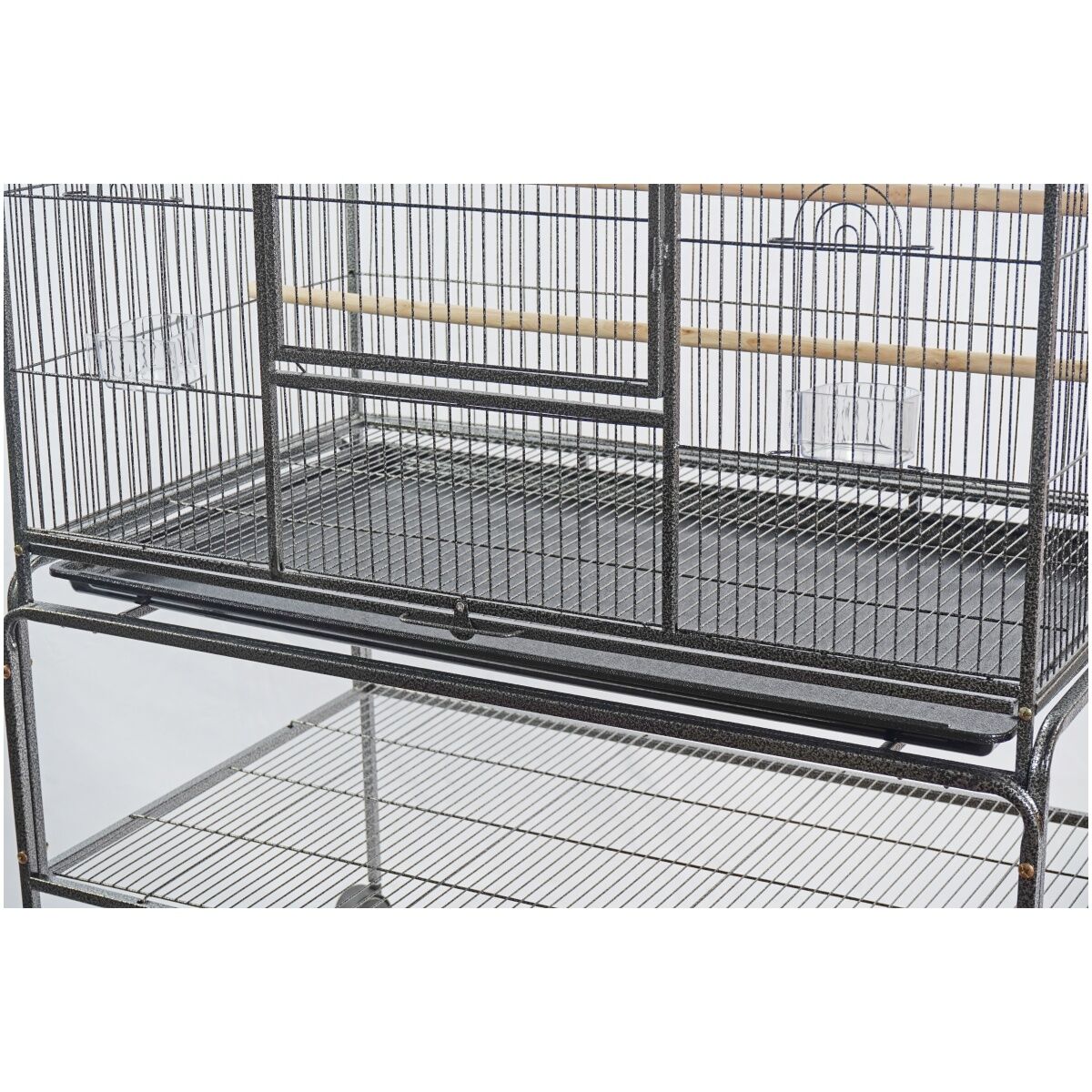 YES4PETS 158 cm Large Bird Cage Parrot Budgie Aviary With Stand & Cover