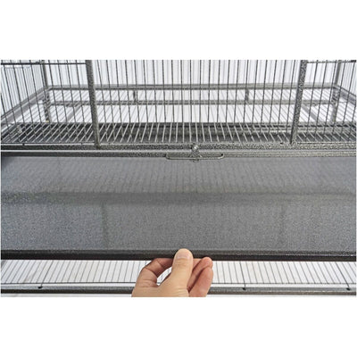 YES4PETS 158 cm Large Bird Cage Parrot Budgie Aviary With Stand & Cover