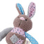 3 x Patchwork Plush Rope Dog Toys Squeaky Crinkle Bear Rabbit Elephant Set