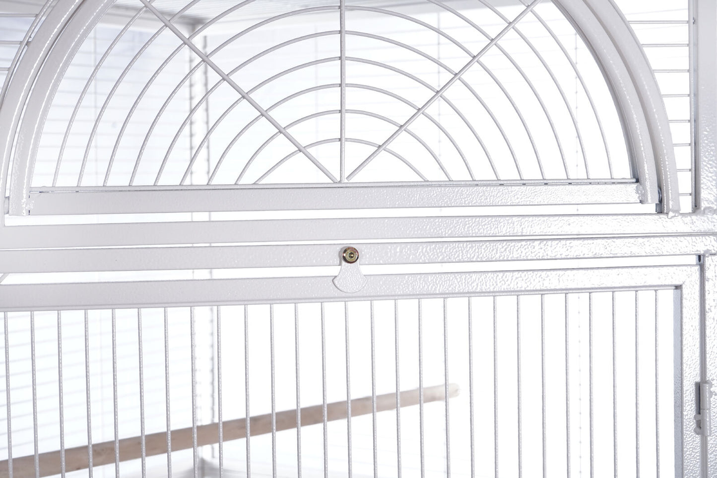 YES4PETS 185cm XXL White Corner Bird Cage Pet Parrot Aviary  Perch Castor Wheel
