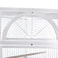 YES4PETS 185cm XXL White Corner Bird Cage Pet Parrot Aviary  Perch Castor Wheel