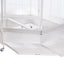 YES4PETS 185cm XXL White Corner Bird Cage Pet Parrot Aviary  Perch Castor Wheel
