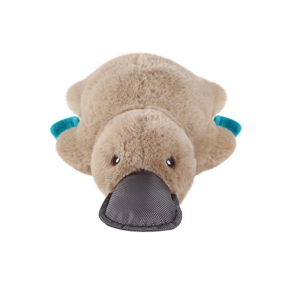 3 x Australian Animal Plush Dog Toys Squeaky Koala Platypus Kangaroo Set