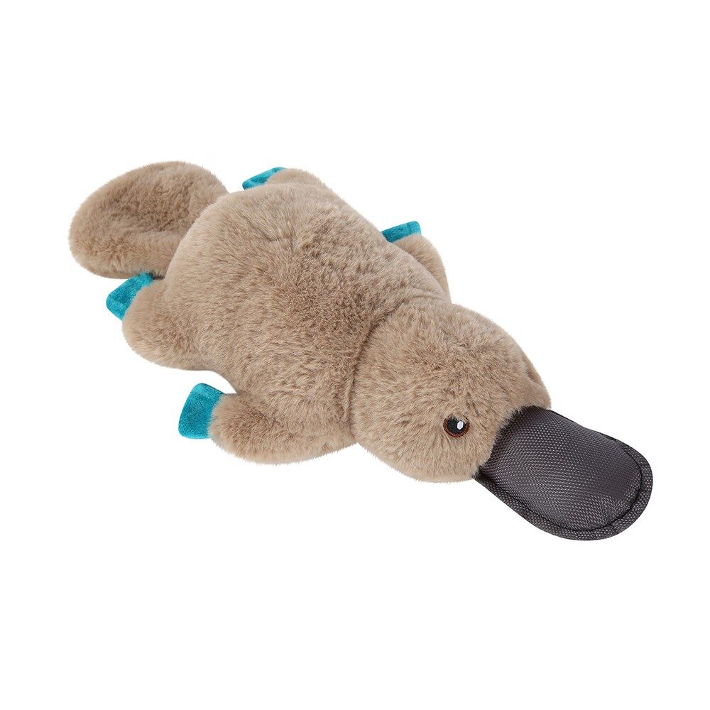 3 x Australian Animal Plush Dog Toys Squeaky Koala Platypus Kangaroo Set