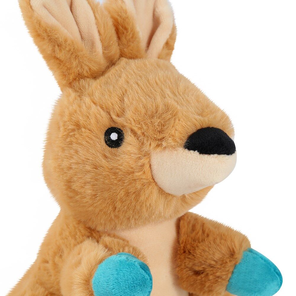 3 x Australian Animal Plush Dog Toys Squeaky Koala Platypus Kangaroo Set
