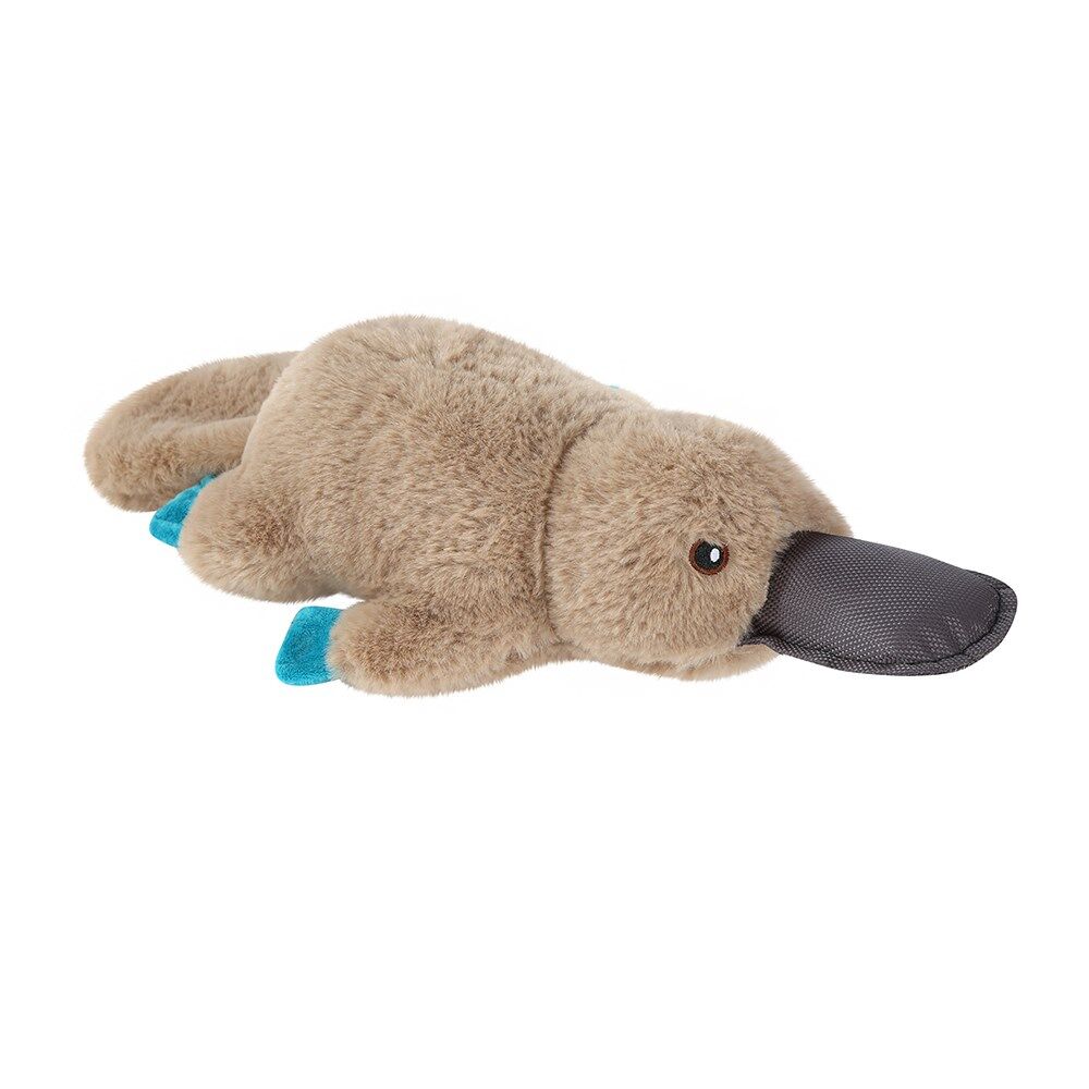 3 x Australian Animal Plush Dog Toys Squeaky Koala Platypus Kangaroo Set