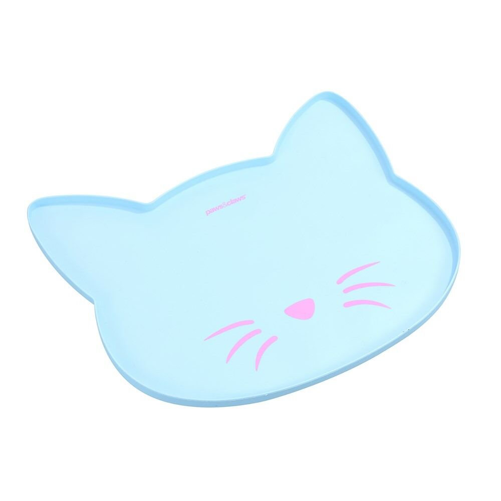 2 x Pet Cat Food Bowl Placemat Waterproof Silicone Feeder Mat Non Slip Floor