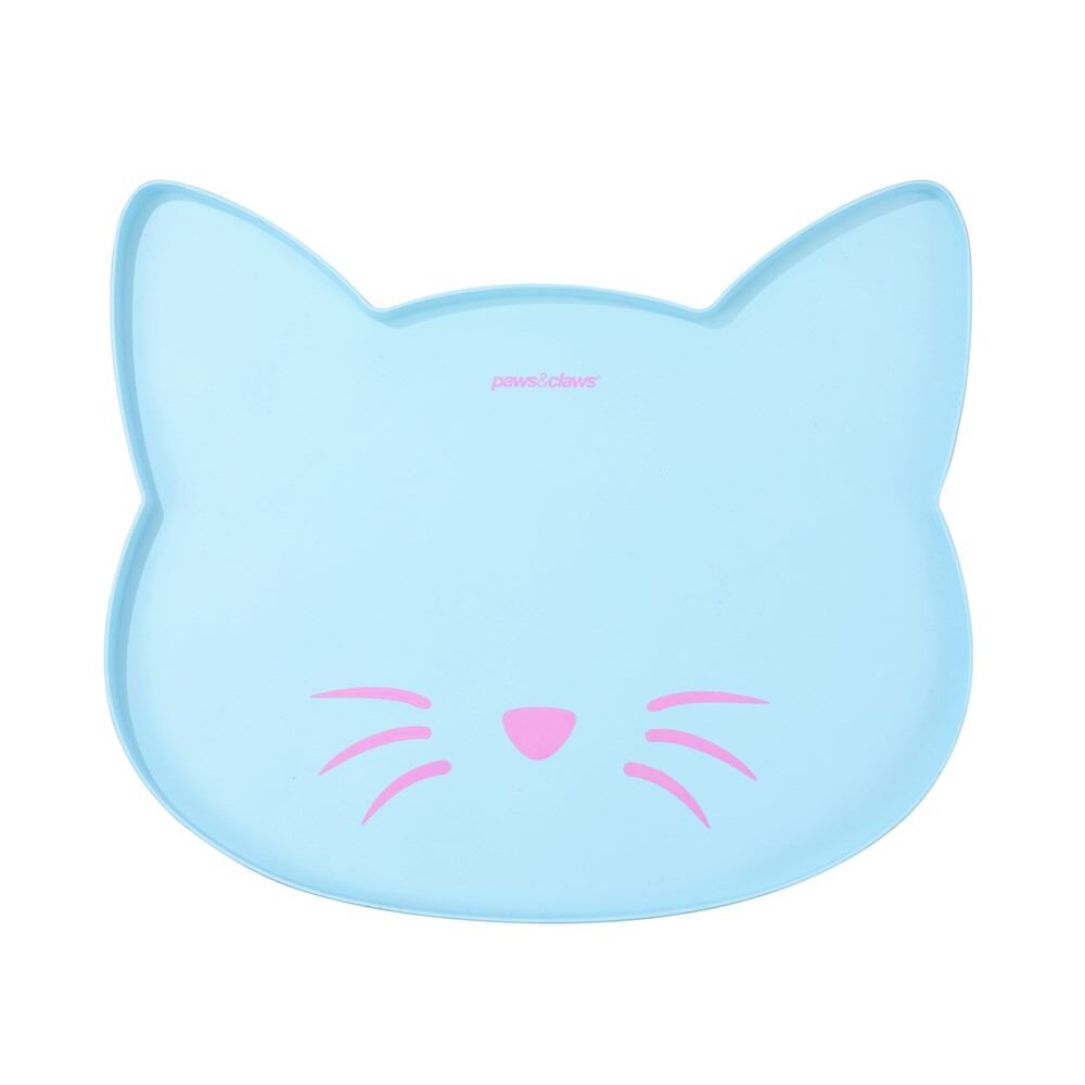 2 x Pet Cat Food Bowl Placemat Waterproof Silicone Feeder Mat Non Slip Floor