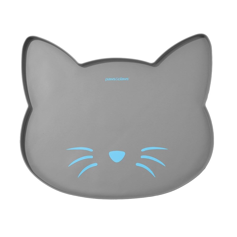 2 x Pet Cat Food Bowl Placemat Waterproof Silicone Feeder Mat Non Slip Floor