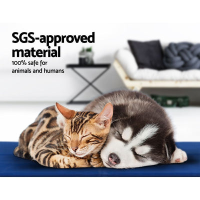 YES4PETS 2X Pet Cooling Gel Mat Dog Bed Cat Beds Non-Toxic Cool Pad Puppy Summer 76x61 cm