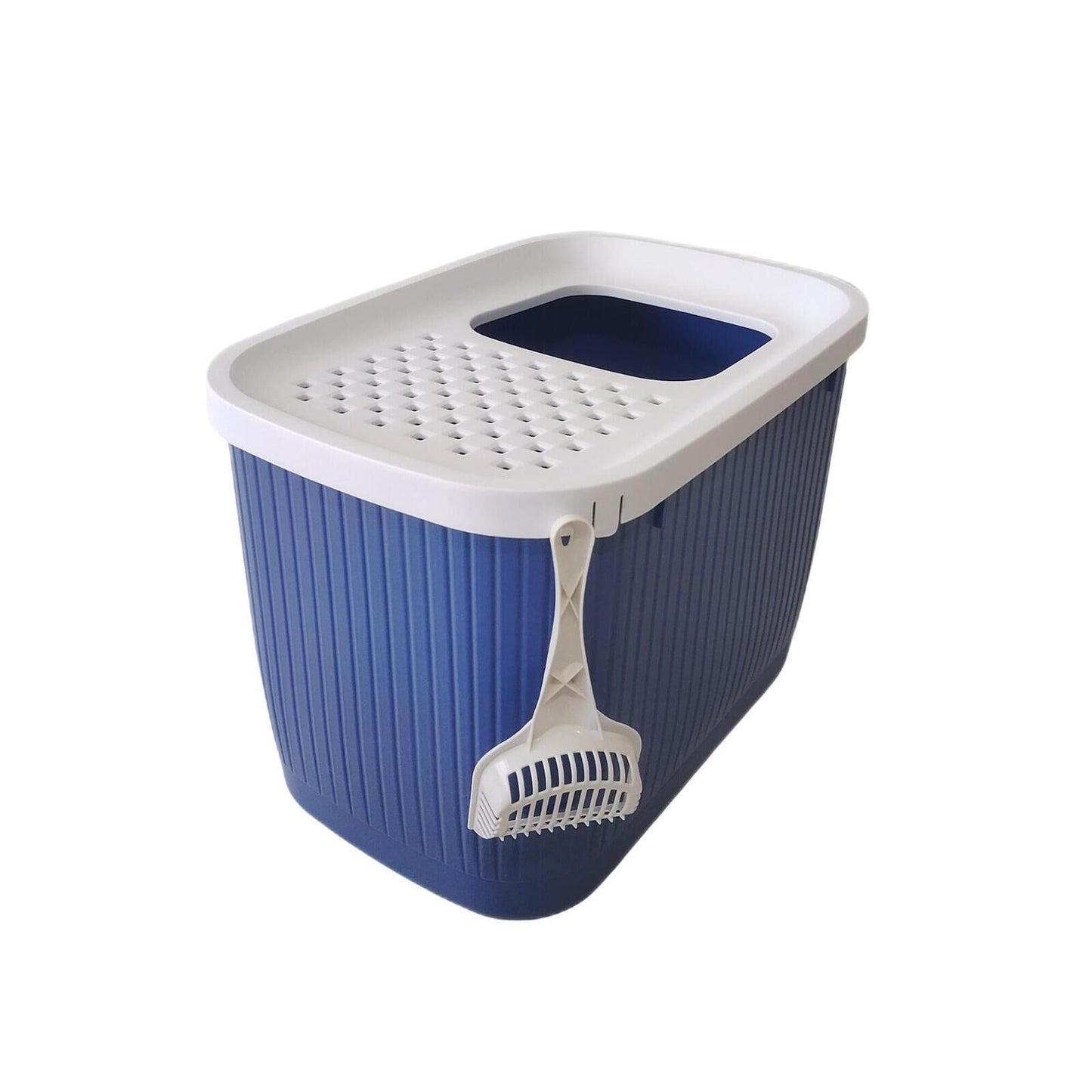2 X YES4PETS XXL Top Entry Cat Litter Box No Mess Large Enclosed Covered Kitty Tray