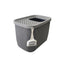 2 X YES4PETS XXL Top Entry Cat Litter Box No Mess Large Enclosed Covered Kitty Tray