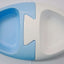 YES4PETS 2 x Medium Pet Plastic Rabbit Dog Feeding Bowls Cat Rabbit Guinea Pig Feeder