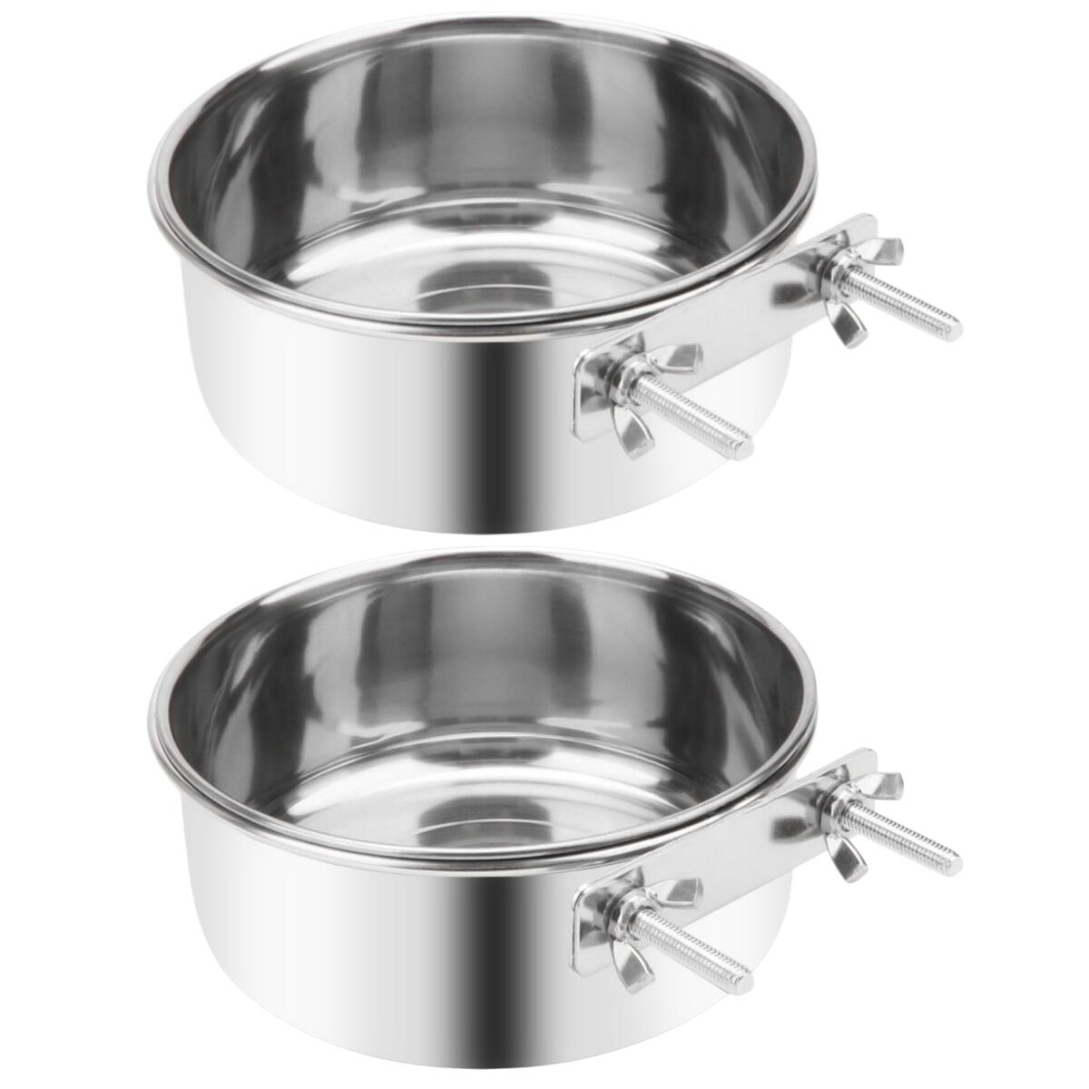 YES4PETS 2 x XL Pet Rabbit Bird Parrot Dog Cat Water Food Bowl Feeder Chicken Poultry Coop Cup