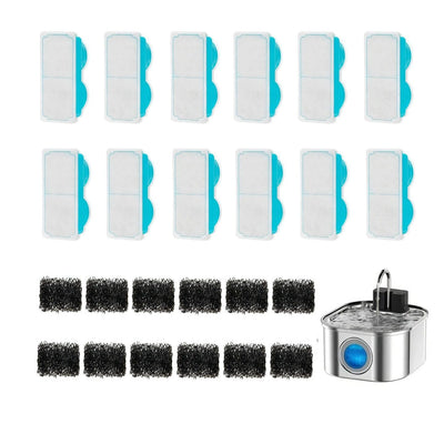 YES4PETS 12 x Pet Dog Cat Fountain Filter Replacement Activated Carbon Ion Filtration System  Dispenser Compatible