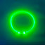 2 X YES4PETS Medium 55CM LED Dog Collar USB Rechargeable Night Glow Flashing Light Up Safety Pet Collars-3 Lighting Modes