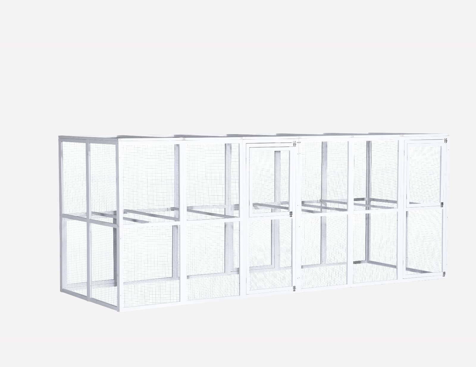 YES4PETS XXL 344CM Cat Chicken Coop Run Extension Rabbit Guinea Pig Fe