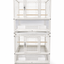 YES4PETS White Bird Transport Budgie Cage Parrot Aviary Carrier with Wheels