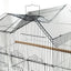 YES4PETS Small Bird Cage Aviary for Budgies Finches Canaries Parakeets with House Shaped Roof With Toys