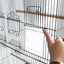 YES4PETS Small Bird Cage Aviary for Budgies Finches Canaries Parakeets with House Shaped Roof With Toys