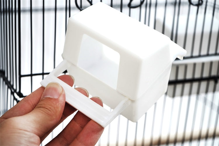 YES4PETS Small Bird Cage Aviary for Budgies Finches Canaries Parakeets with House Shaped Roof With Toys