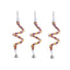 YES4PETS 3 X Spiral Rope Toy Birds Parrot Parakeet Cockatiel Budgie