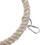 YES4PETS 3 x 20 cm Medium Jute Ring Toy Parrot Parakeet Cockatiel Budgie