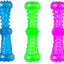 YES4PETS 3 Piece Assorted Colour Puppy Squeaky Toy Fetch Stick with Squeak - 18cm