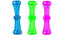 YES4PETS 3 Piece Assorted Colour Puppy Squeaky Toy Fetch Stick with Squeak - 18cm