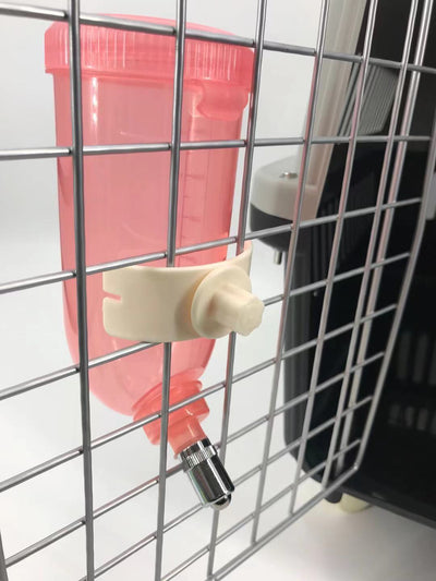 YES4PETS 3x 500ml Dog Cat Hamster Rabbit Water Bottle Hanging Drinking Dispenser Feeder Pink