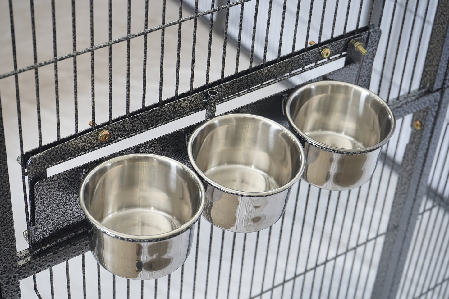 YES4PETS 3 sets Medium Pet Rabbit Bird Parrot Dog Cat Water Food Bowl Feeder Chicken Poultry Coop Cup