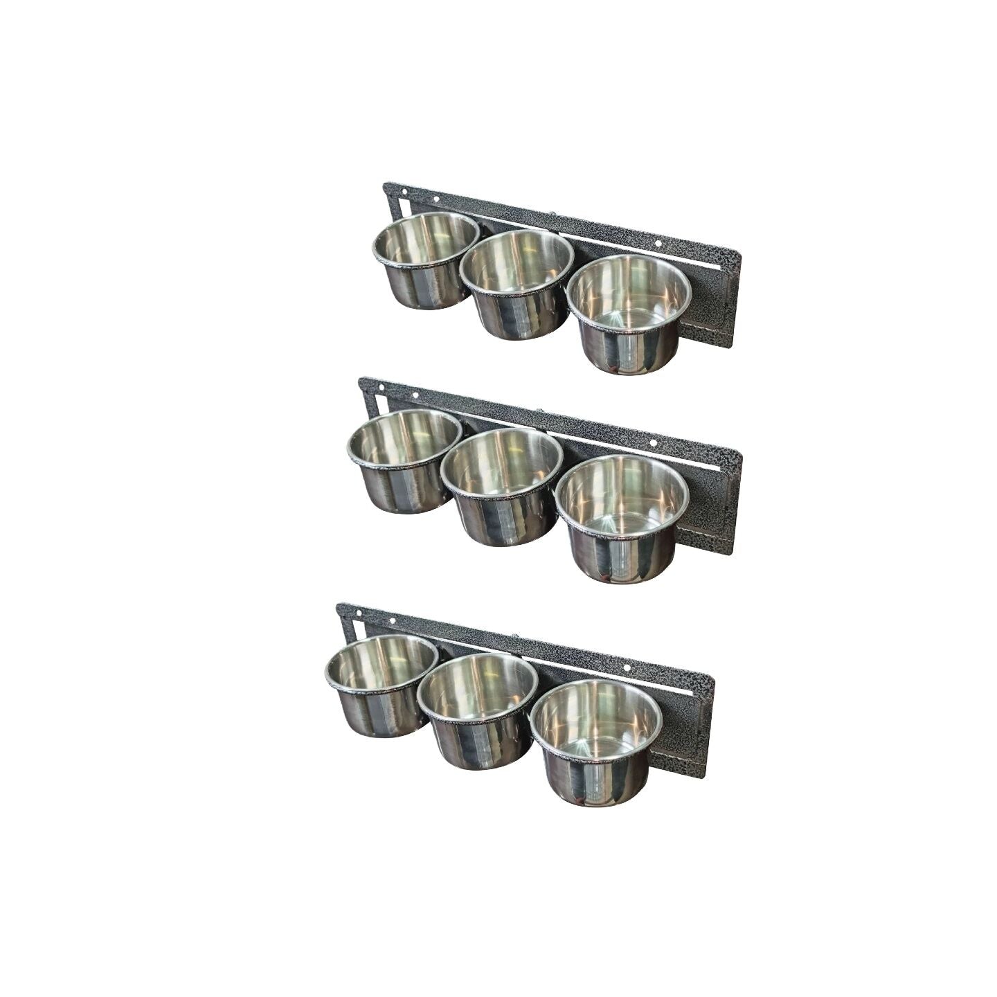 YES4PETS 3 sets Medium Pet Rabbit Bird Parrot Dog Cat Water Food Bowl Feeder Chicken Poultry Coop Cup