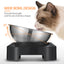 3 X YES4PETS Medium Stainless Steel Pet Bowl Water Bowls Portable Anti Slip Skid Feeder Dog Rabbit Cat