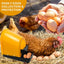 YES4PETS 3x Large Yellow Roll Out Nesting Box for Chickens with Egg Collection Tray and Wall Mount