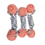 YES4PETS 3 x Pet Puppy Dog Toy Play Toy Rubber Ball Knotted Rope Toy
