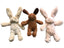 YES4PETS 3 x Pet Puppy Dog Toy Play Animal Plush Toy Soft Squeaky 25 cm Toy