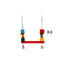 YES4PETS 4X Bird Swing with Bells 20x28cm Parrot Budgies Canaries Cockatiels Parakeet