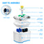 YES4PETS 16 Pet Dog Cat Fountain Filter Replacement Activated Carbon Ion Exchange Resin Triple Filtration System Automatic