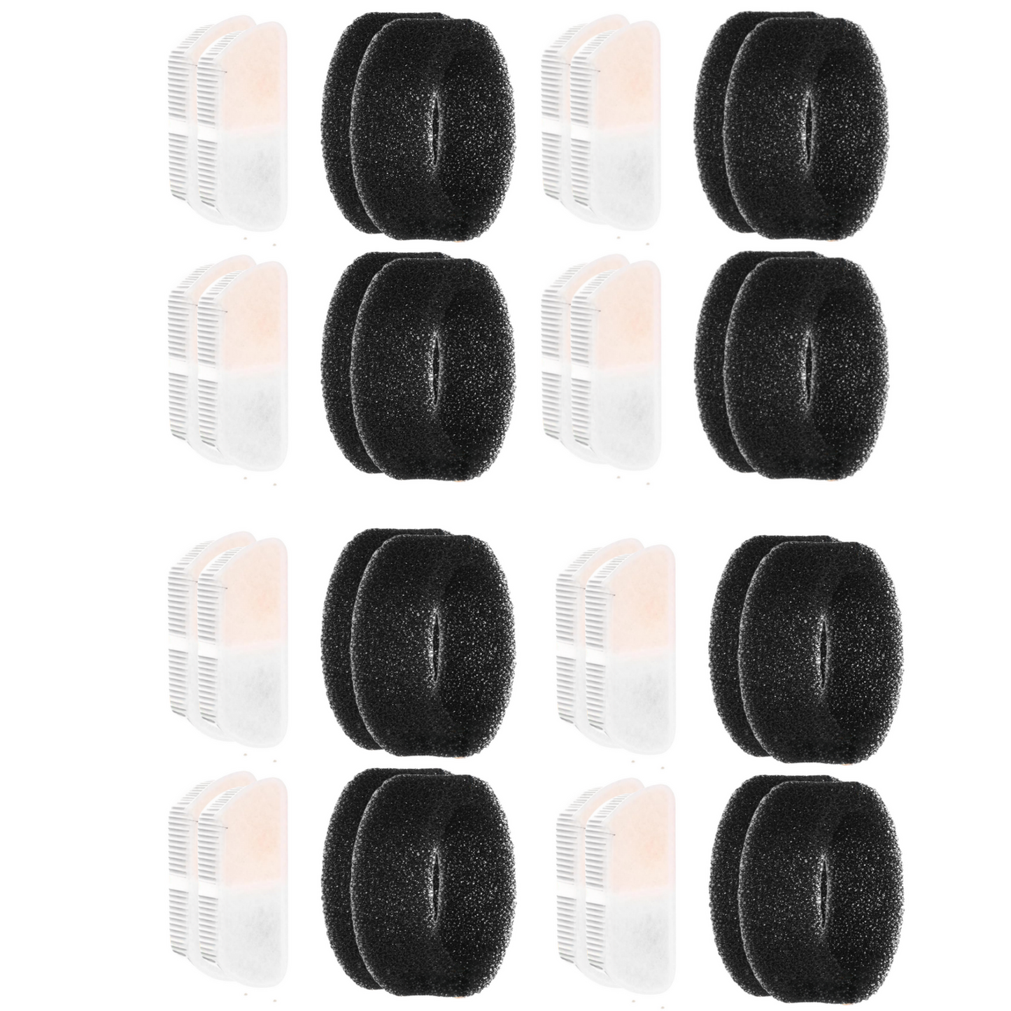 YES4PETS 16 x Pet Dog Cat Fountain Filter Replacement Activated Carbon Ion Exchange Resin Triple Filtration System Automatic Water Dispenser PW-115