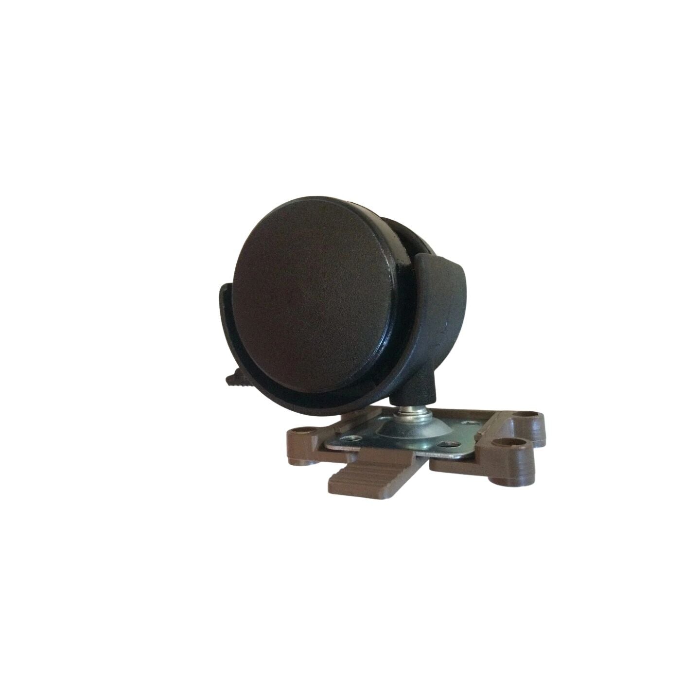 Set of 4 Black Plastic Castor Swivel Wheels Replacement With Screws