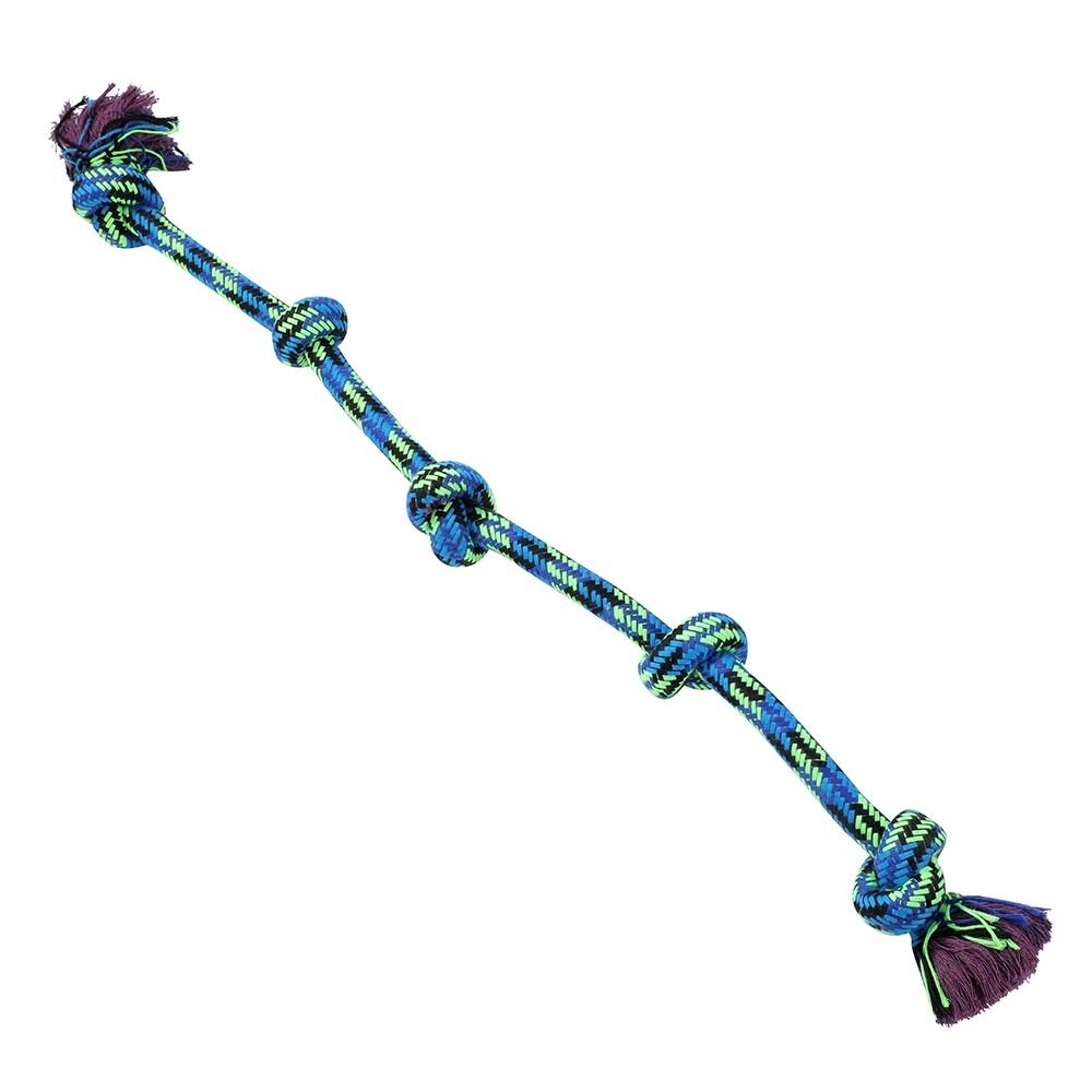 YES4PETS 2 x Dog Toy Tug-of-War Knotted Cotton Rope Pet Toy Long Chew Rope Play Dental